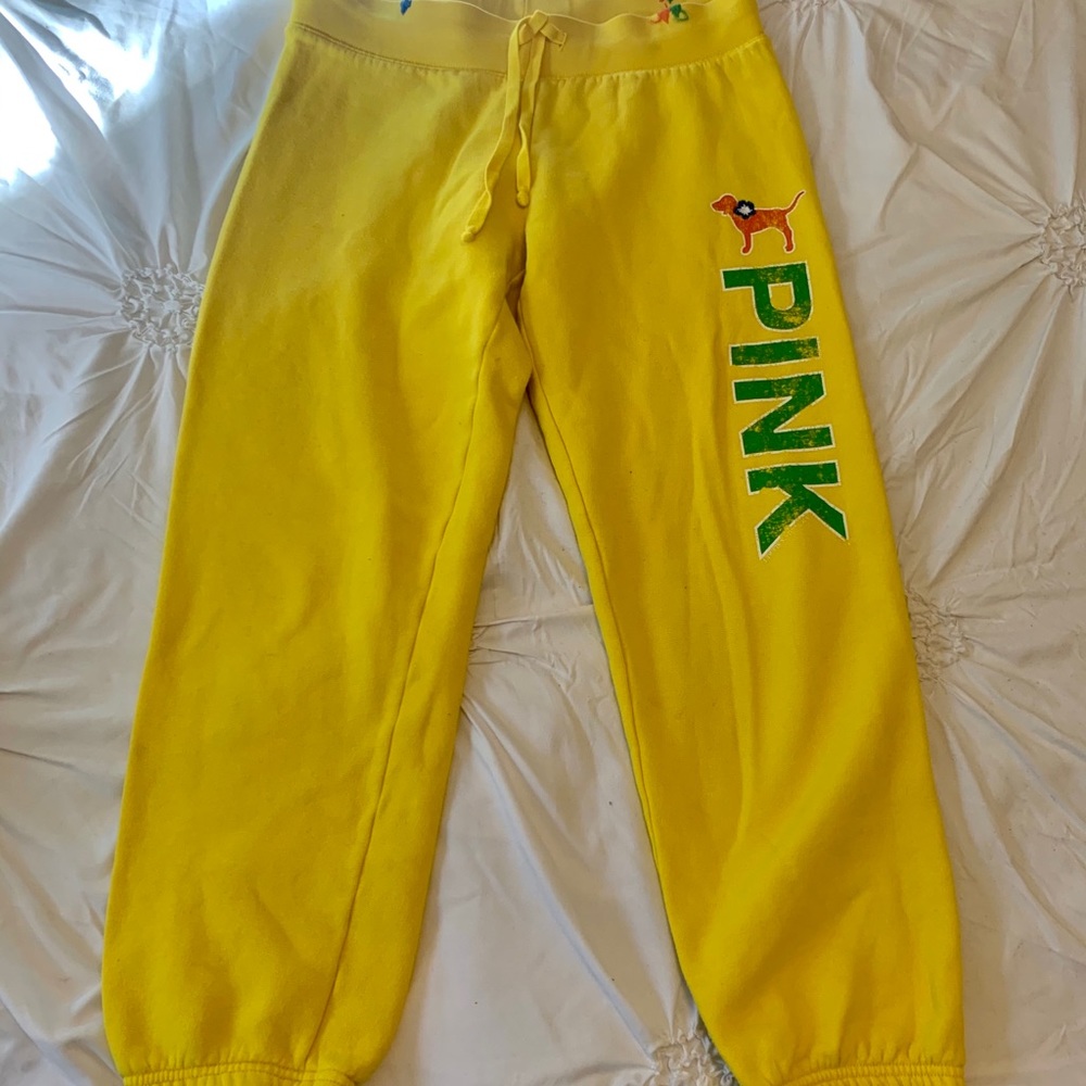 PINK by VS yellow sweats